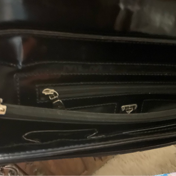 AUTHENTIC MCM BLACK PATENT LEATHER BAG - Picture 3 of 5